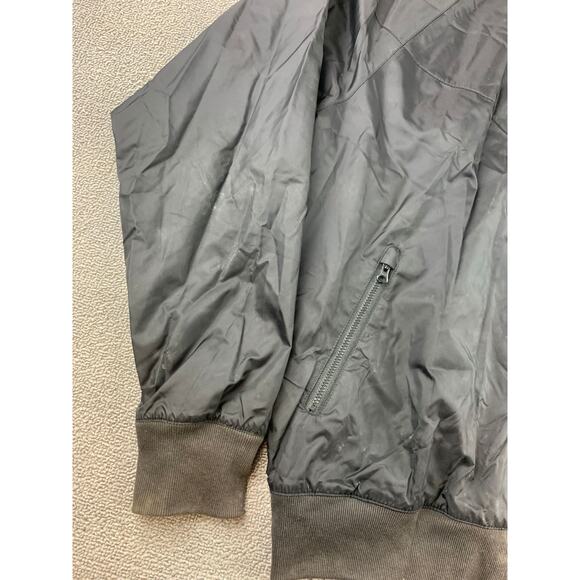 Nike Men's Small Sportswear Windbreaker Jacket All Black Nylon Shell - Picture 9 of 11